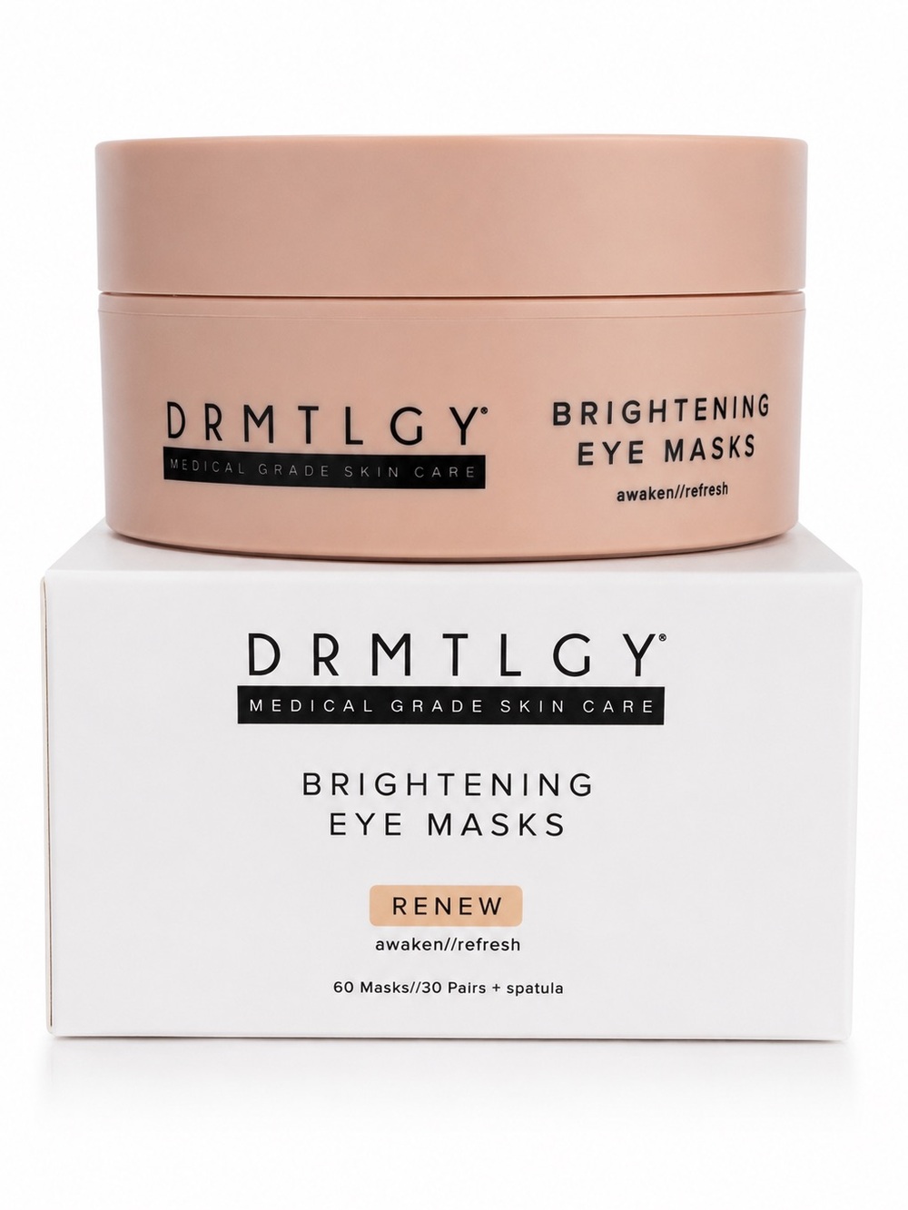 DRMTLGY Brightening Eye Masks Renew 60 Masks / 30 Pairs Medical Grade Skin Care